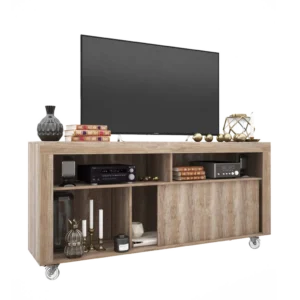 Rack TV 1.60 mt roble nebraska gris