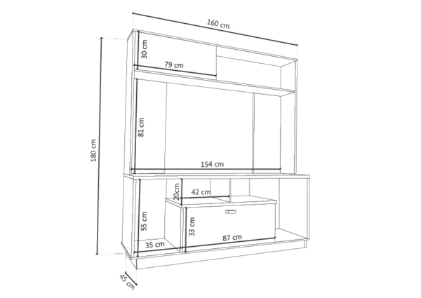 Home Londres tv 60″ Roble Nebraska - Image 2