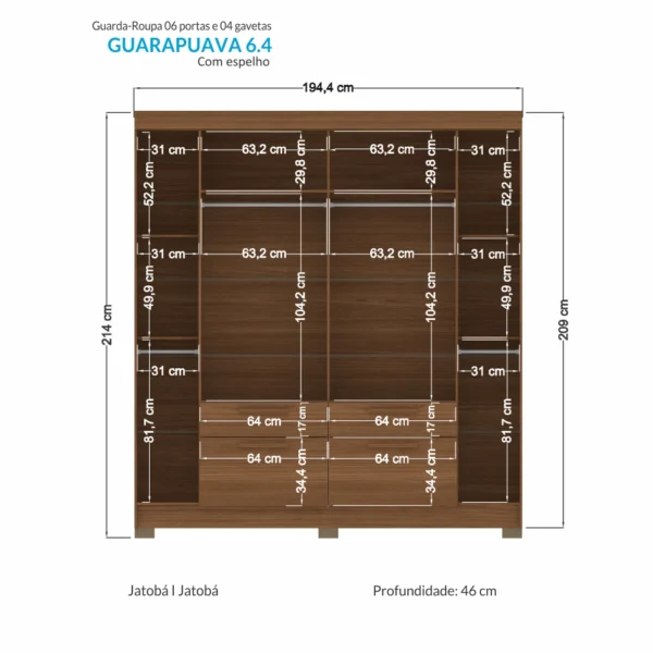 Placard Guarapuava 6.4 Grafito - Image 3