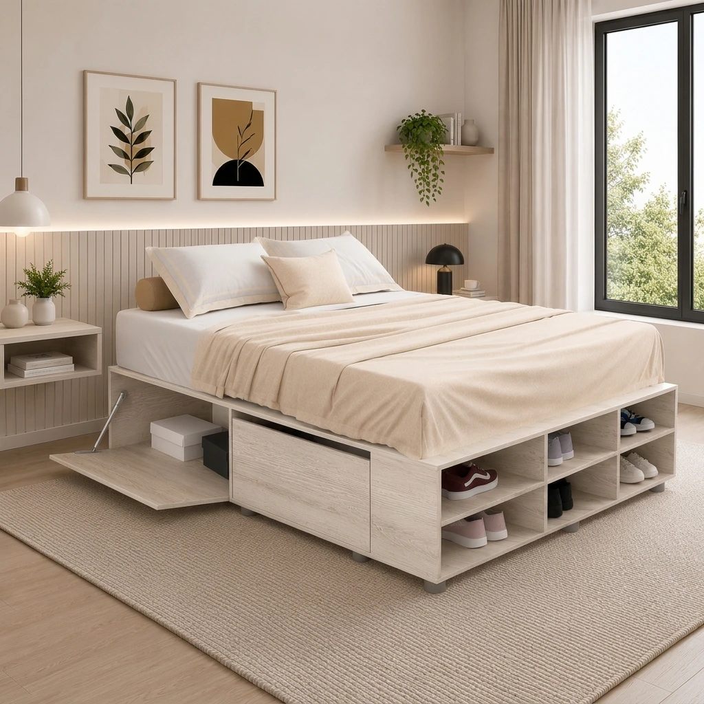Cama Box - vista 1 | Mariana Muebles Mendoza
