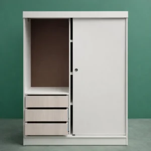 Placard 1,40 Blanco con puertas corredizas